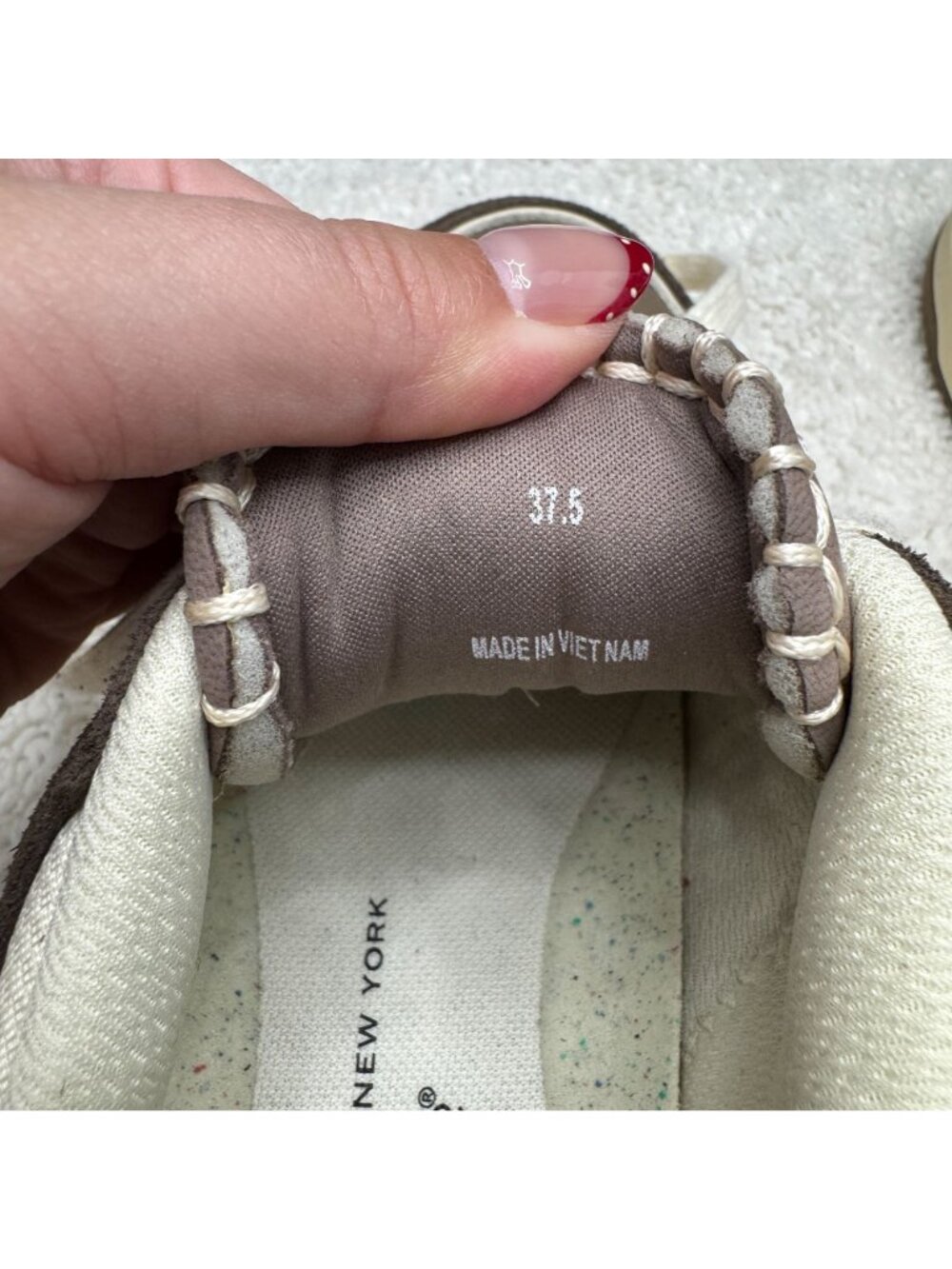 Rag & Bone Retro Tennis Leather Sneakers OrthoLite Footbed, Size 37.5 WORN ONCE - Picture 10 of 10
